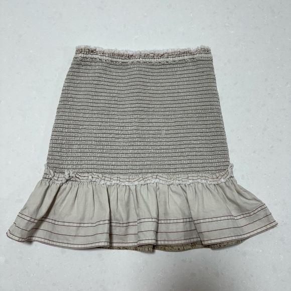 Pilcro Anthropologie Smocked Mini Skirt Size XS - Picture 2 of 13